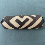 Beautiful vintage African Kuba Cloth cushion, 45x15cm